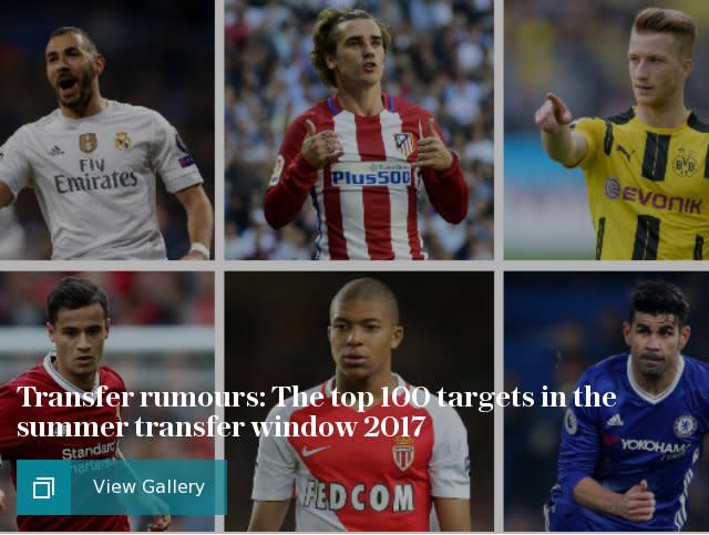 Transfer rumours: The top 100 targets in the summer transfer window 201