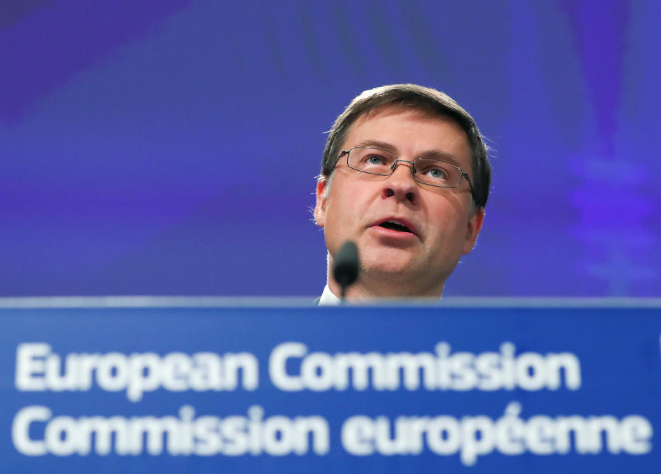 The European Commission’s Valdis Dombrovskis said the deal must be concluded by Friday, but Germany want it sooner (Reuters)