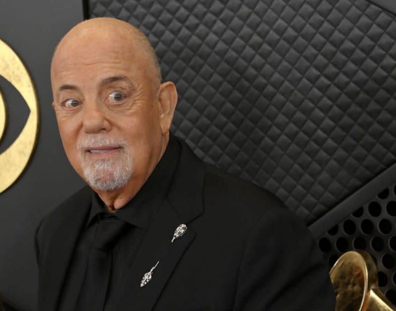 Billy Joel performed "Turn the Lights Back On," his first new song in 17 years, at the 66th annual Grammy Awards in Los Angeles on Sunday. Photo by Jim Ruymen/UPI