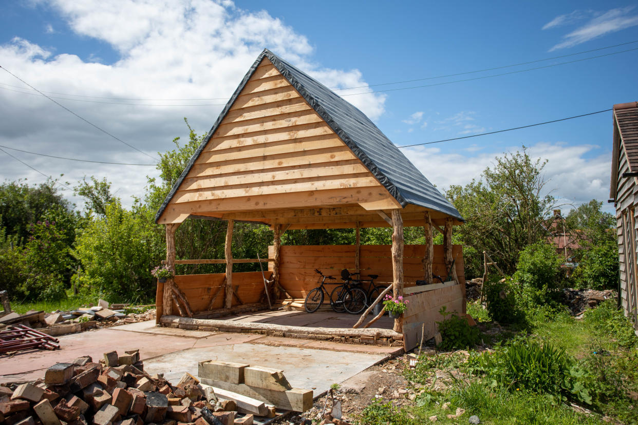 Rebecca Roseff designed a shed for horseshoe bats for their summer roost (Cuprinol Shed of the Year 2021/PA)