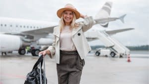 elegant but comfy airport pieces