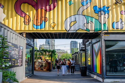 Stackt market in Toronto has transformed into a click and collect grocery  store