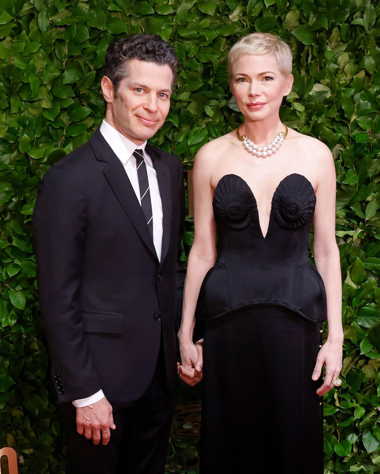 Michelle Williams and Husband Thomas Kail Coordinate in Black During Rare Dual Red Carpet Appearance