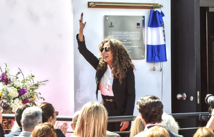 Rosario Flores en la inauguración del museo de La Faraona