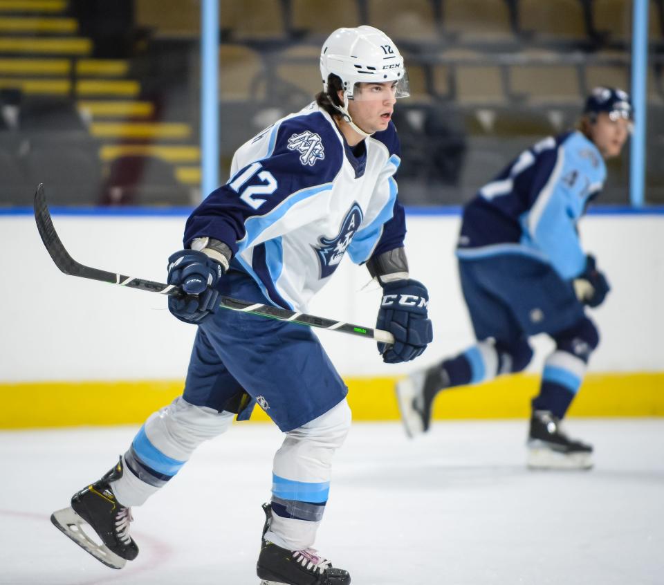 Luke Evangelista was the third-leading point scorer for the Admirals in the regular season despite missing two months while in the NHL.