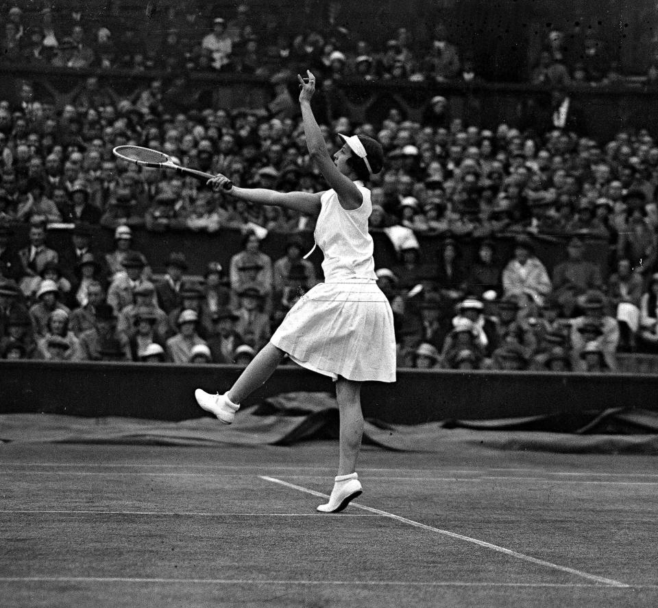 <p>Wills, an American tennis player, took home gold medals in <a href="http://www.nytimes.com/1998/01/03/sports/helen-wills-moody-dominant-champion-who-won-8-wimbledon-titles-dies-at-92.html" target="_blank">women's doubles and singles</a> at the 1924 Paris Olympics.</p> <p>Wills was largely considered "the first American-born woman to achieve <a href="http://www.nytimes.com/1998/01/03/sports/helen-wills-moody-dominant-champion-who-won-8-wimbledon-titles-dies-at-92.html" target="_blank">international celebrity as an athlete</a>."</p>