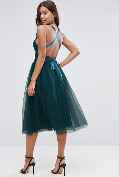 <p>ASOS Premium Lace Top Tulle Midi Prom Dress with Ribbon Ties, £55, ASOS</p><p><a rel="nofollow noopener" href="http://www.asos.com/asos/asos-premium-lace-top-tulle-midi-prom-dress-with-ribbon-ties/prd/8407283?clr=forestgreen&cid=15156&pgesize=36&pge=0&totalstyles=386&gridsize=3&gridrow=3&gridcolumn=3" target="_blank" data-ylk="slk:BUY NOW;elm:context_link;itc:0;sec:content-canvas" class="link ">BUY NOW</a><br></p>