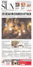 <p>THE SUN<br> Published in San Bernardino, Calif. USA. (newseum.org) </p>