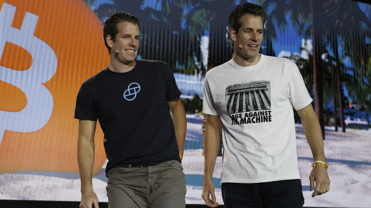 Tyler (L) and Cameron (R) Winklevoss are the co-founders of cryptocurrency exchange Gemini