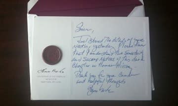 Glenn Beck letter