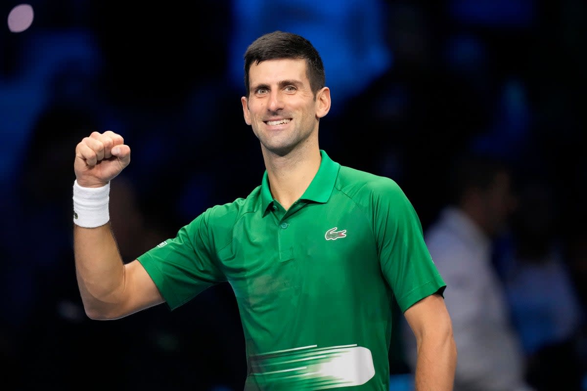 Novak Djokovic is revelling in being able to go back to Australia last year (Antonio Calanni/AP) (AP)