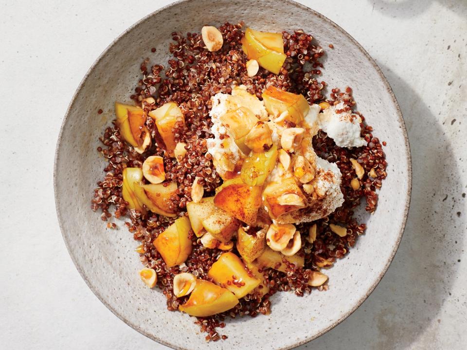 Apple Quinoa Bowl with Cinnamon Ricotta