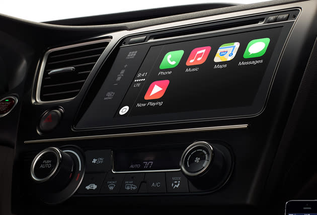 Carplay is Apple's move to make its apps and devices easier and safer to use for drivers. (Apple photo)