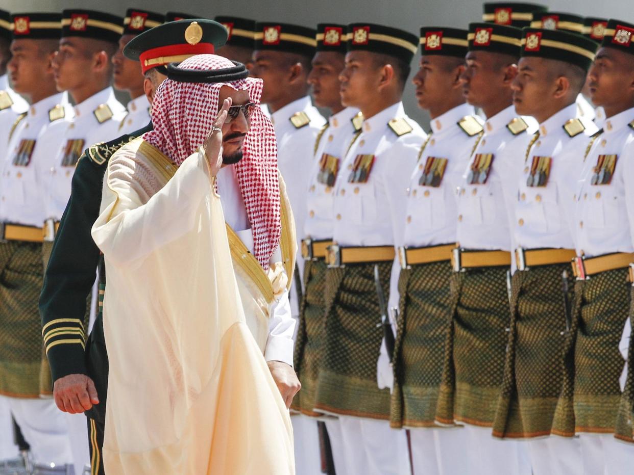 Saudi Arabia's King Salman bin Abdulaziz was on a four-day state visit to Malaysia, accompanied by a delegation of more than 600 people: EPA