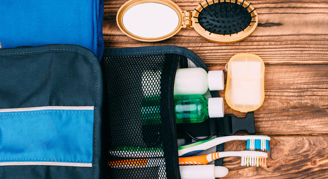 This Wilford & Sons Travel Toiletry Bag will make light work of packing for your next holiday (Getty Images)