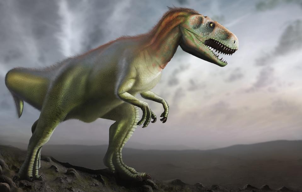 Illustration eines Megalosaurus: Sie lebten vor 166 Millionen Jahren an den Küsten Nordenglands. (Illustration: Getty)