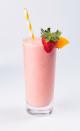 <p>Strawberry + peach = pure bliss.</p><p>Get the recipe from <a href="https://www.delish.com/cooking/recipe-ideas/recipes/a47156/sunshine-daydream-smoothie-recipe/" rel="nofollow noopener" target="_blank" data-ylk="slk:Delish;elm:context_link;itc:0;sec:content-canvas" class="link ">Delish</a>. </p>