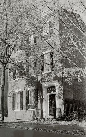 <p>Bettman/Getty</p> John F. Kennedy and Jackie Kennedy's Georgetown home