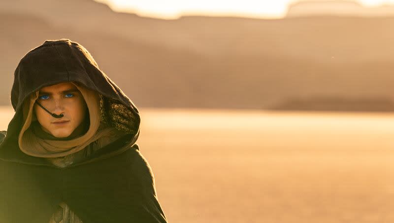 Timothee Chalamet as Paul Atreides in Warner Bros. Pictures and Legendary Pictures’ action adventure “Dune: Part Two.”