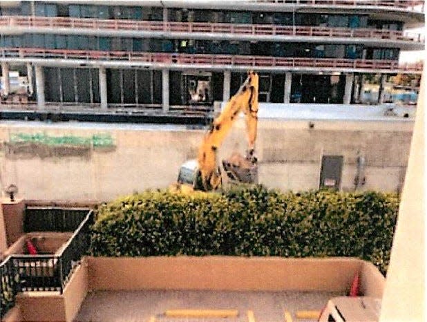 Mara Chouela, then vice president of the condo association, emailed this photo of the 87 Park construction to Surfside building officials in January of 2019.