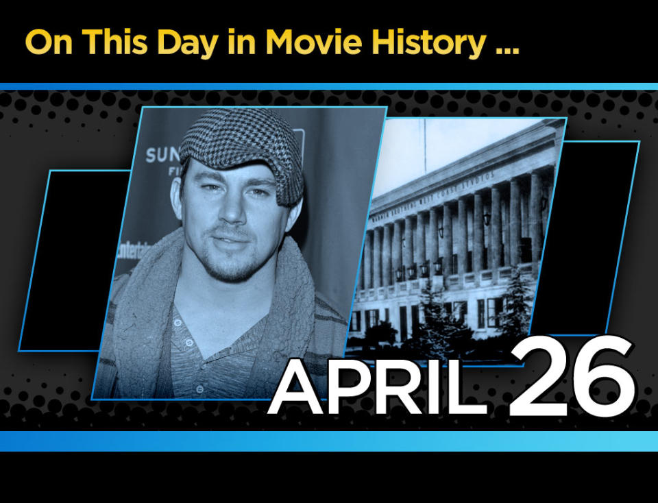 on this day in movie history April 26 title card