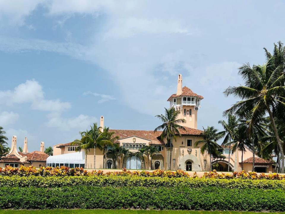 Mar-a-Lago one day after the FBI raid.