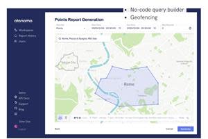 Otonomo Self-Serve Platform - easy-to-use geofencing, dynamic filtering, configurable APIs and visual data report generation