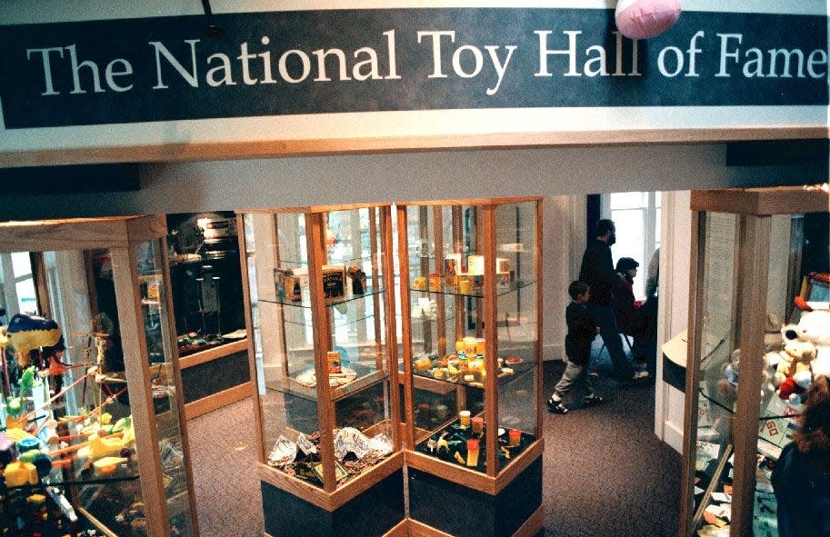 The National Toy Hall of Fame opened in 1998 at A.C. Gilbert's Discovery Village in Salem. Toys inducted to the hall of fame are exhibited in glass display cases in the parlor of the Parrish House on the grounds of the children's museum.