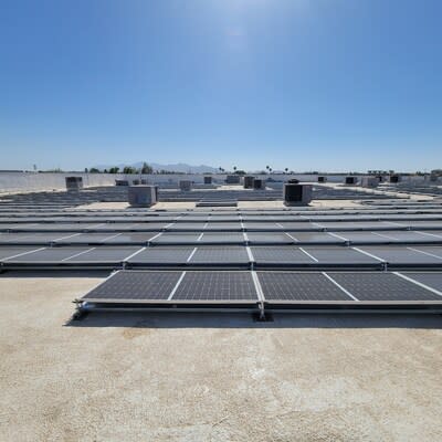 A recent example of a Sunrock Distributed Generation solar project. The partnership with Nelnet, Inc. will give businesses, public entities, and nonprofits, greater access to renewable energy (PRNewsfoto/Nelnet, Inc.)