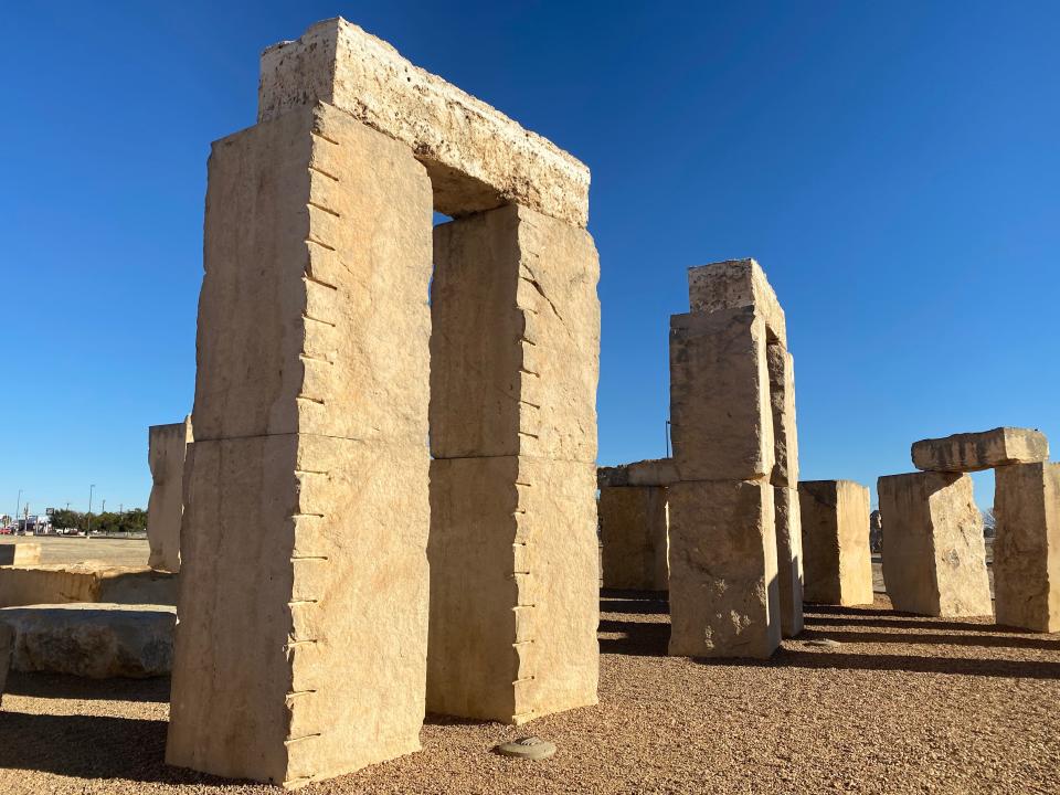 A recreation of Stonehenge in Texas.