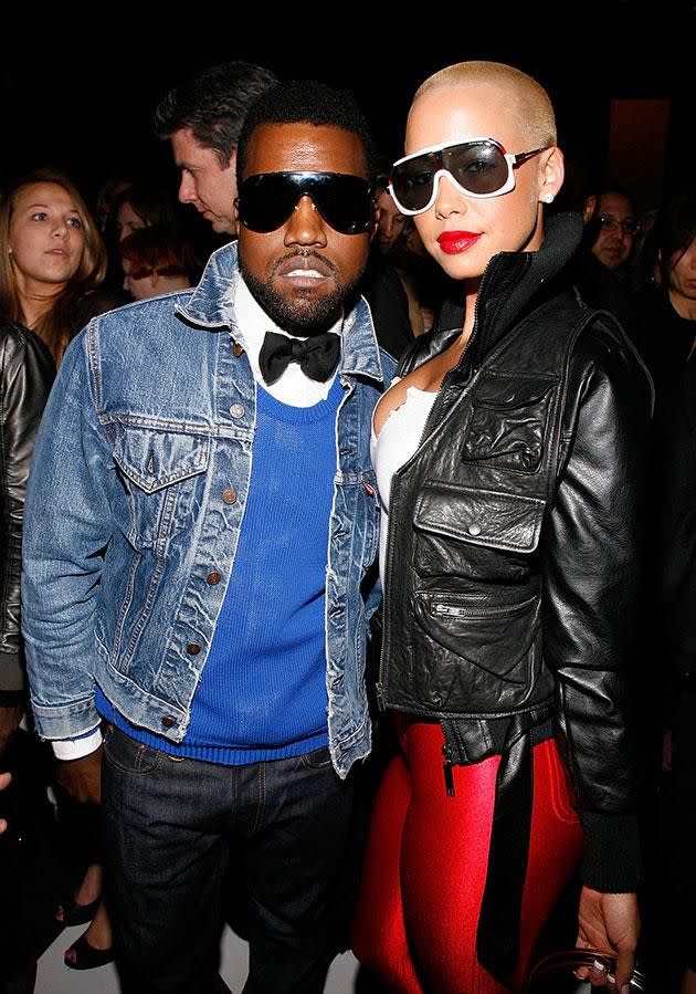 Yeezy and Amber broke up in 2010. Source: Getty