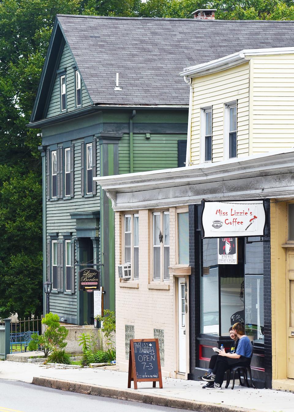 Miss Lizzie's coffee shop recently opened near the Lizzie Borden house in Fall River.