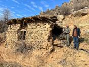 Sararo villagers show the damage, they say, was caused by Turkish bombardment on their village, in Dohuk