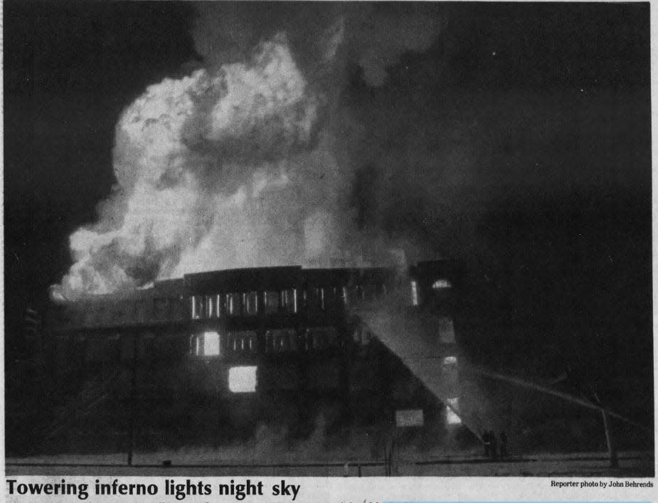 West Ice and Cold Storage on Brooke Street attracted thousands the night it caught fire in 1989. The cause was determined as arson.