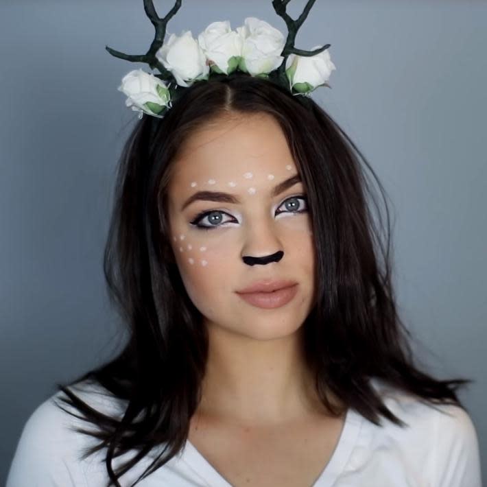 Maquillage d'Halloween : biche