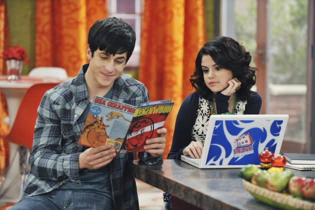 David Henrie and Selena Gomez as Justin and Alex Russo in 'Wizards of Waverly Place' - Credit: Eric McCandless/Disney Channel/Getty Images