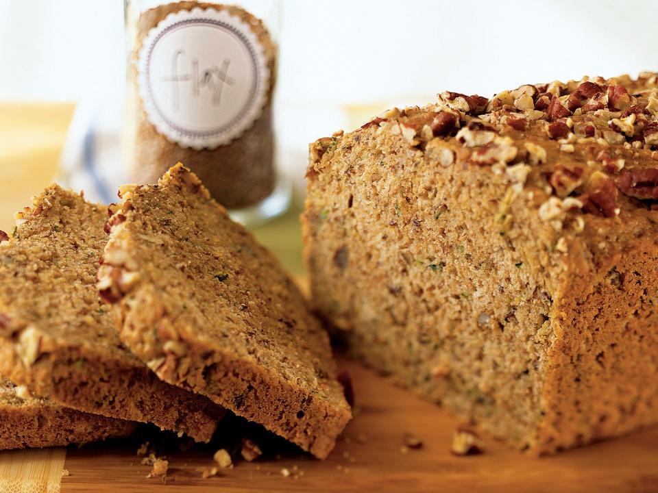 Zucchini-Pecan Flaxseed Bread