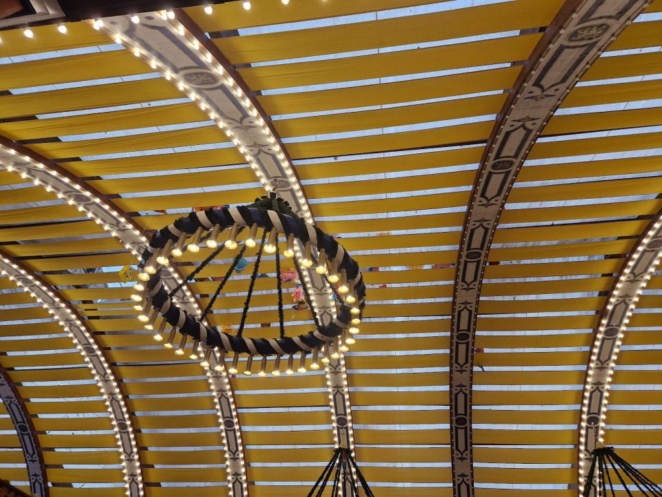 ceiling in oktoberfest tents