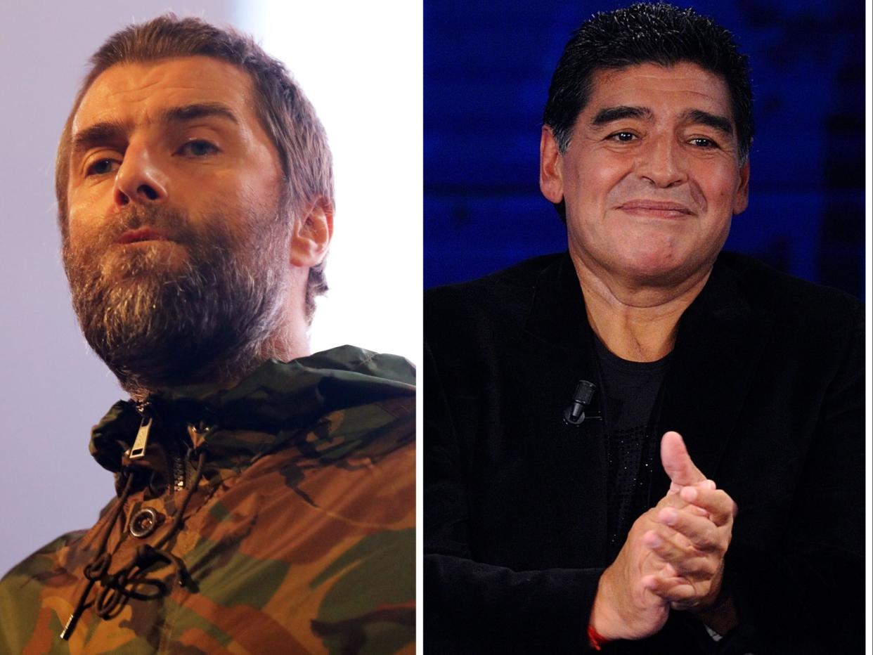 Liam Gallagher recalled twice meeting football legend  Diego Maradona (Rex)