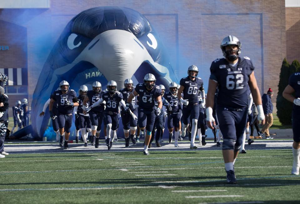 Hampton at Monmouth football.  West Long Branch, NJSaturday, November 23, 2019 