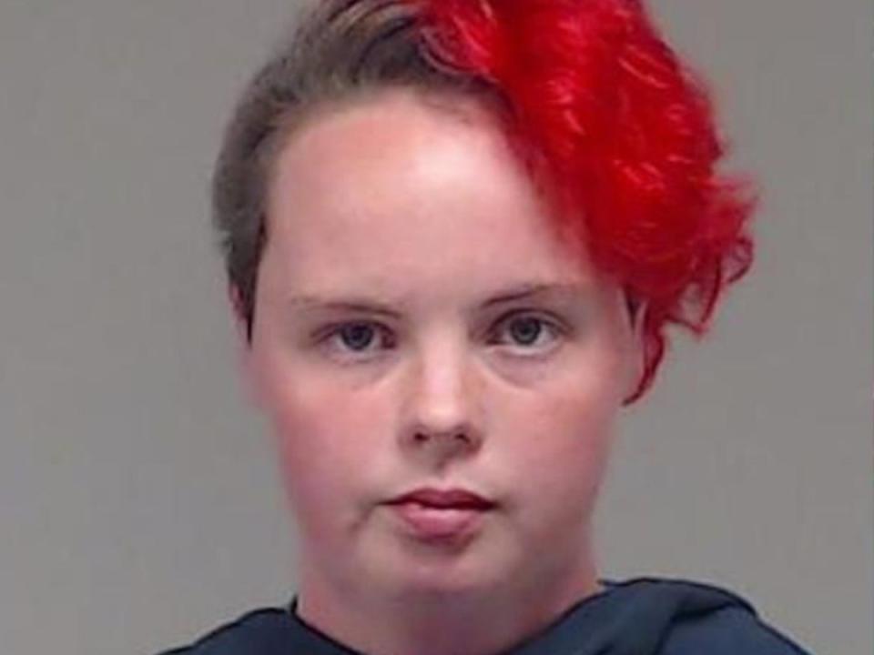 Rachel Ann Sword, 22, was arrested and charged with animal cruelty charges after deputies allegedly found the bodies of 24 dogs and 12 horses on her ranch (Collin County Sheriff’s Office)