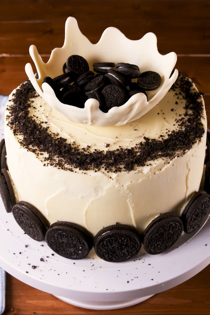 oreos and milk cake