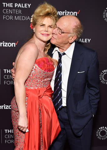 <p>Dia Dipasupil/Getty</p> Art and Kim Garfunkel at the 2018 Paley Honors.