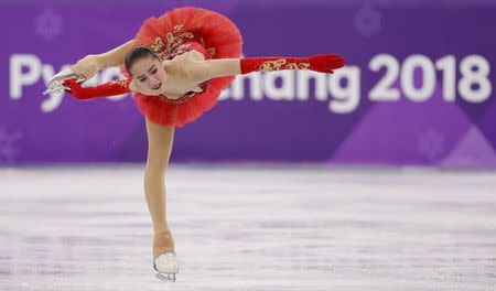 Figure Skating - Pyeongchang 2018 Winter Olympics - Women Single Skating free skating competition final - Gangneung Ice Arena - Gangneung, South Korea - February 23, 2018 - Alina Zagitova, an Olympic Athlete from Russia, competes. REUTERS/Damir Sagolj