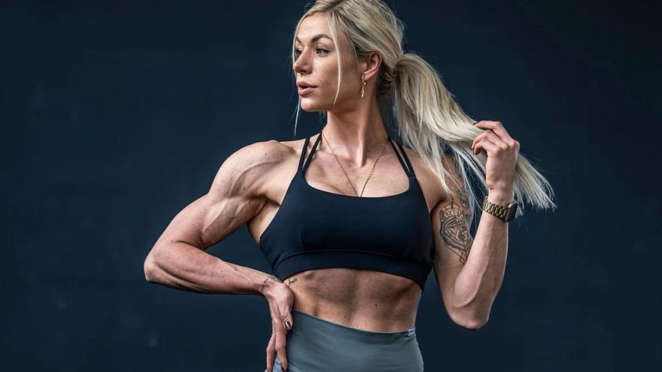 Die Bodybuilderin Larissa Reinelt zeigt auf Instagram, was sie für eine figurbewusste Ernährung beim Discounter Aldi einkauft.  - Copyright: Michael Kramer