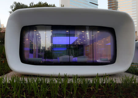 A view of the world's first functional 3D printed offices are seen in Dubai May 23, 2016. REUTERS/Ahmed Jadallah