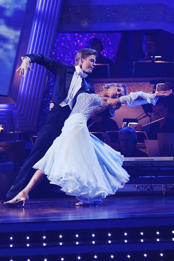 JoAnne Krupa and Derek Hough perform on "Dancing with the Stars."