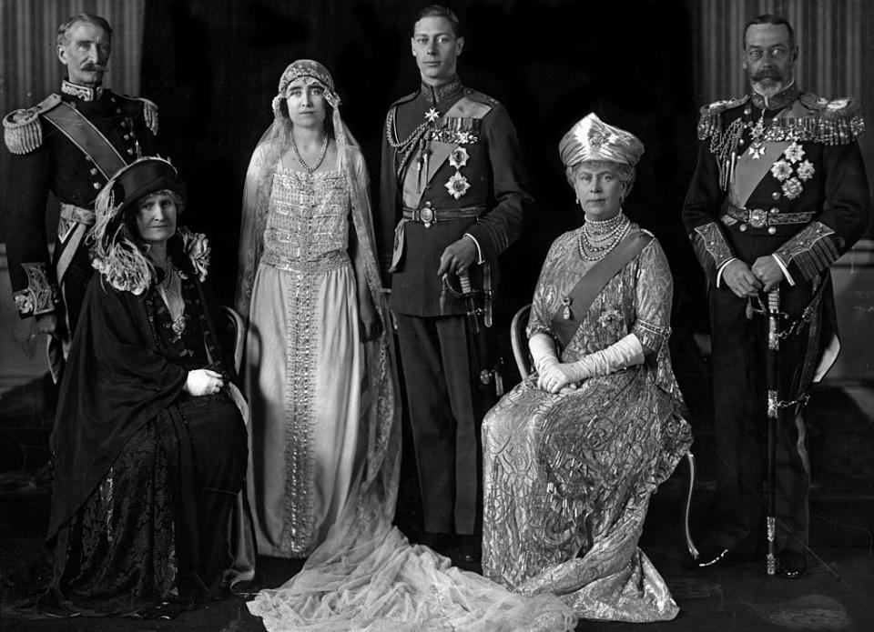 <p>The Duke of York (the future King George VI) marries Lady Elizabeth Bowes-Lyon (the future Queen Elizabeth and Queen Mother). Also this year, Princess Mary gives birth to George Lascelles (7th Earl of of Harewood).</p>