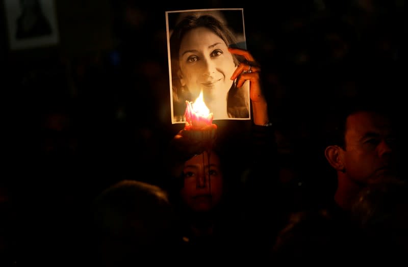 FILE PHOTO: 2nd anniversary of assassination of journalist Daphne Caruana Galizia