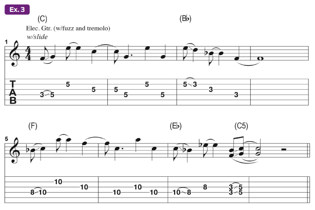 Guitar tablature